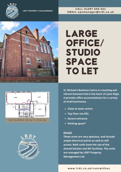 Large office/studio space to let