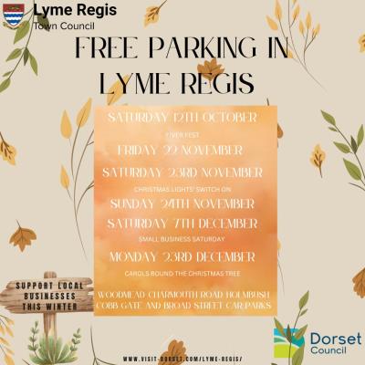 Free Parking in Lyme Regis