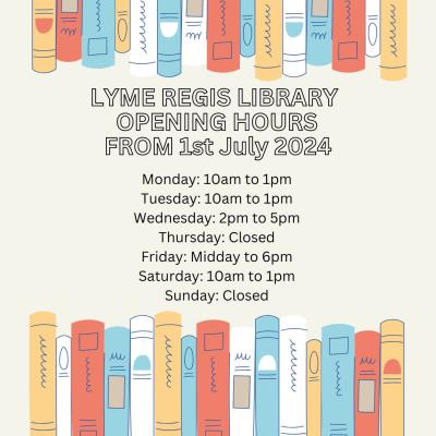 Lyme Regis Library new opening hours 