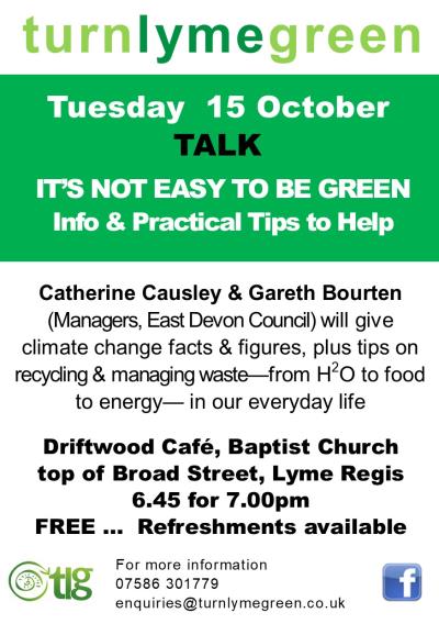 Its not easy to be green - Turn Lyme Green talk