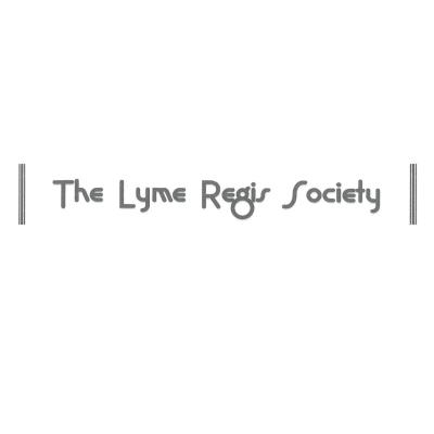 black and white text logo for The Lyme Regis Society in words