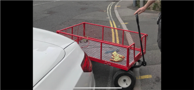 Theft of trolley from basement. 