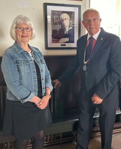 Portrait of Lyme’s first ever town clerk hung in Guildhall